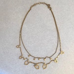 Gold layered statement necklace